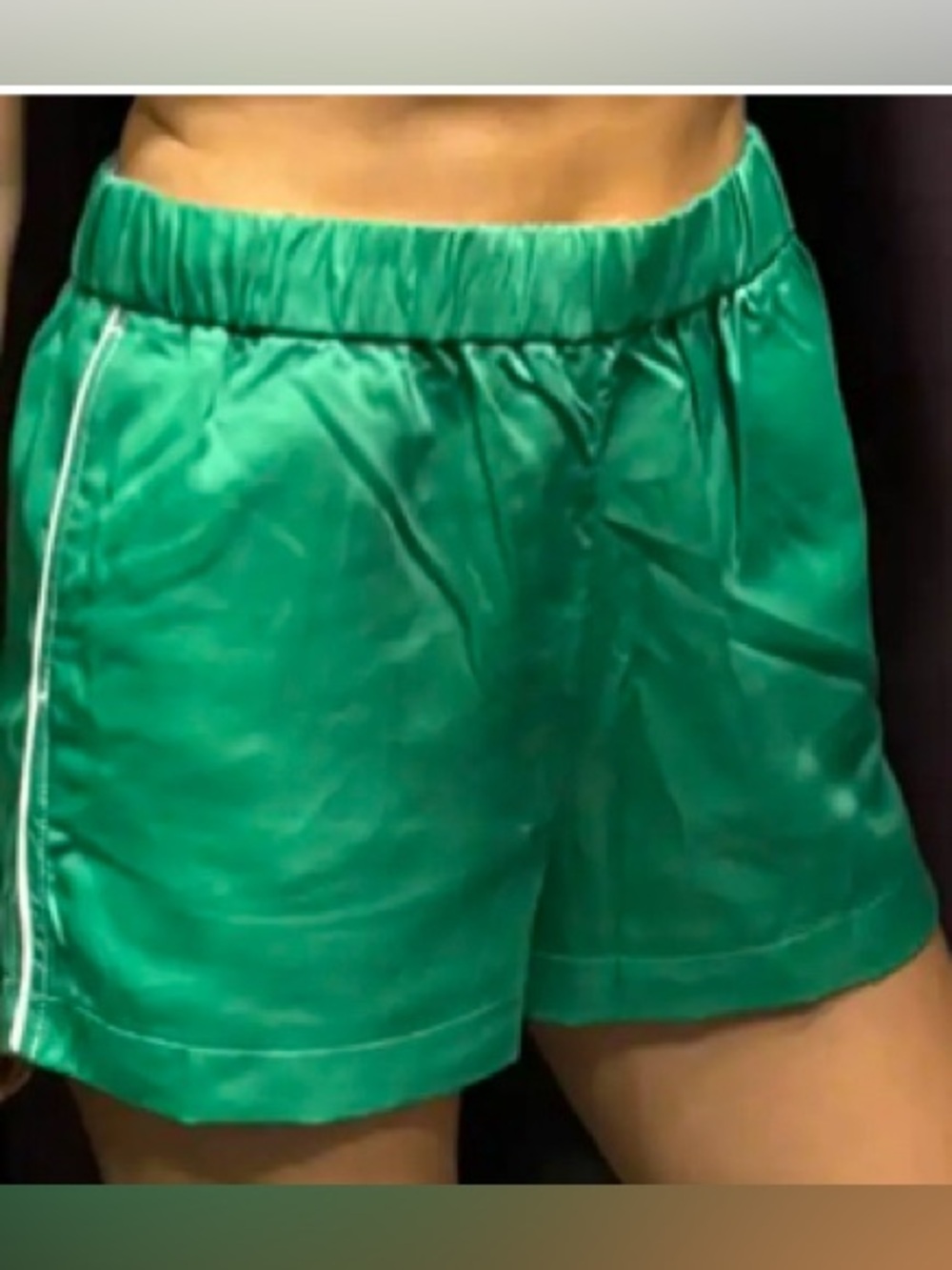 Zara Women’s Green Drawstring Athletic Shorts/ Size Small/ packages